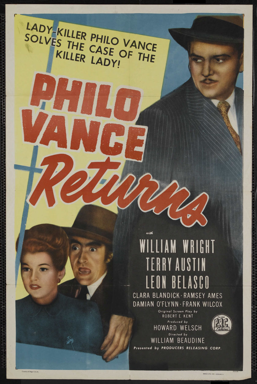 PHILO VANCE RETURNS